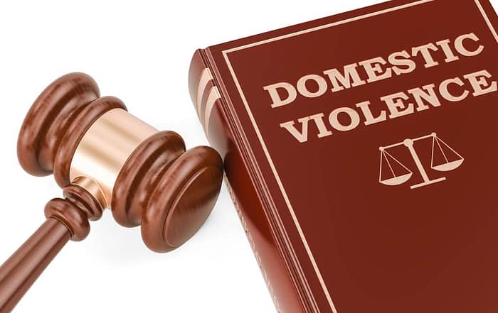 domestic violence law with gavel